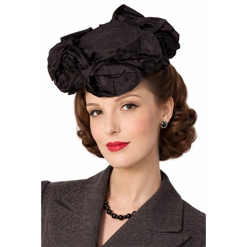Vtg 1940s fascinator hat - vtg,