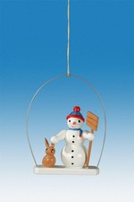 Tree Trunk Snowman IN Ring