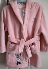 Disney Store MINNIE MOUSE Peach HOODED DRESSING GOWN  - Age 3 Years