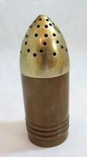 Vintage WWl Trench Art Style Chalk / Talc Shaker - 71g and 11cm tall