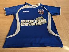 2009/2010 Ipswich Town Home Football Shirt Mitre Ages 6-7 years Boys Kids Retro 