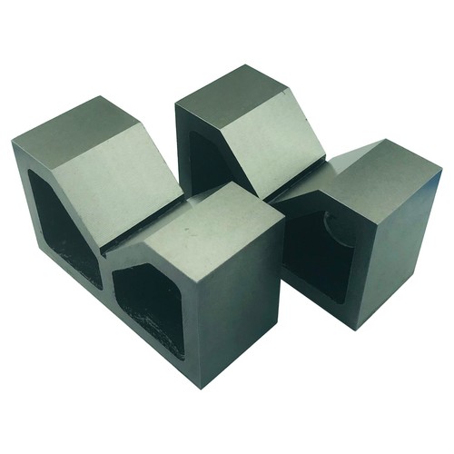 Pair cast iron vee blocks - of,