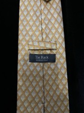 Tie Rack Gold Geometric Mens