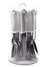 Prima 24-Piece White Stainless