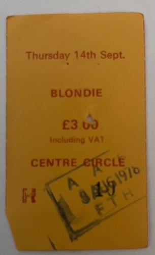 Blondie sept 14th 1978 - 14th,