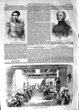 Original Old Antique Print