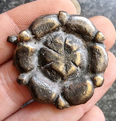 Post medieval tudor rose mount - medieval,