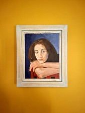 Original Framed Acrylic On Board Portrait by Keith Fox