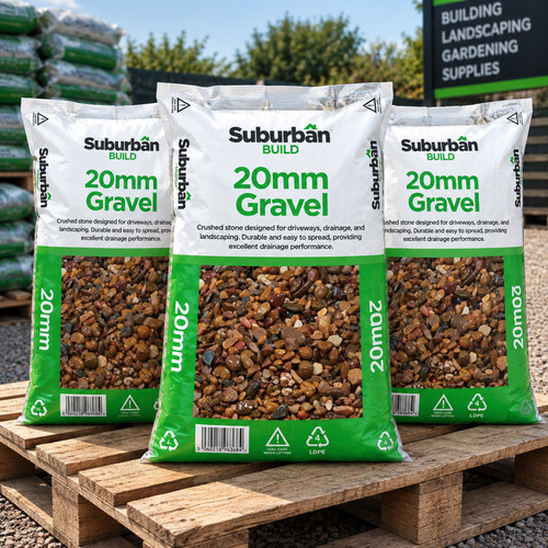20mm pea shingle gravel 25kg - pea,