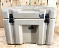 Pelican Hardigg Case 19x19x15.5" Tan Military Waterproof Footlocker W/ Foam