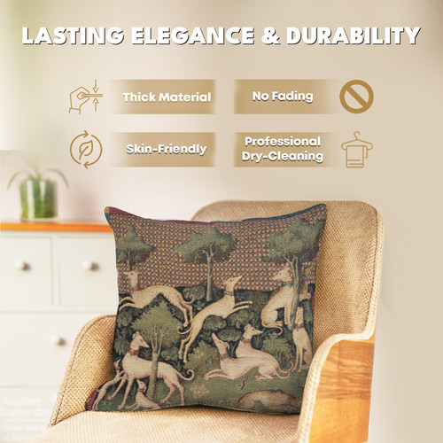 Medieval dogs european cushion - medieval,