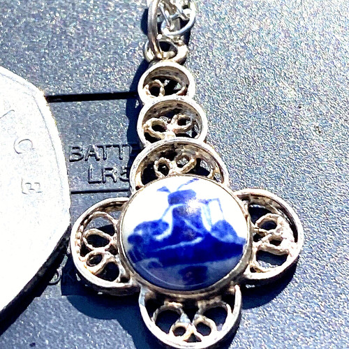 Antique 925 silver delft - silver,
