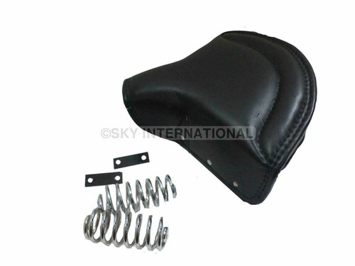 Saddle seat black leather - f/r,