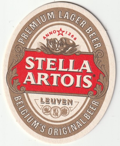 Beer mat stella artois - beer,