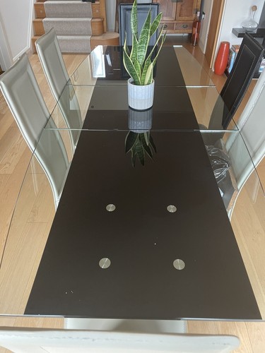 Glass dinning table - dinning,