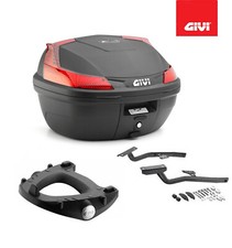 Givi Top Case Kit Black B37N + Brackets Yamaha BT 1100 Bulldog 2008 2009