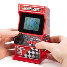 Orb Retro Game Console Mini Arcade 30 Classic Titles Portable Racing Machine Toy