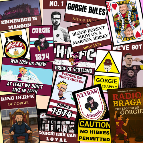 Hearts football stickers 50 - football, x