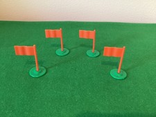 Subbuteo 4 1960s pitch corner flags.