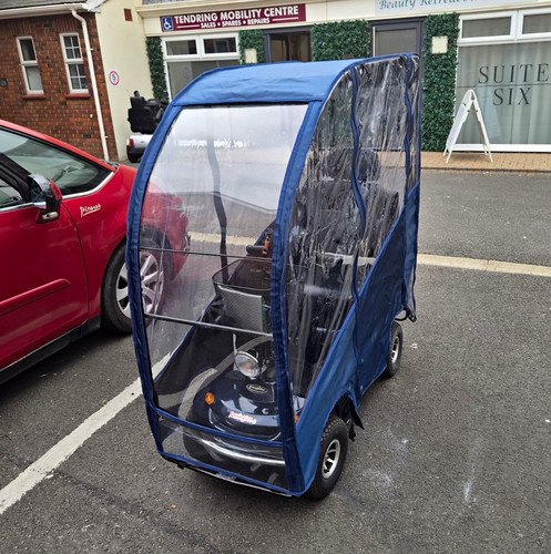 Blue mobility scooter canopy - blue,