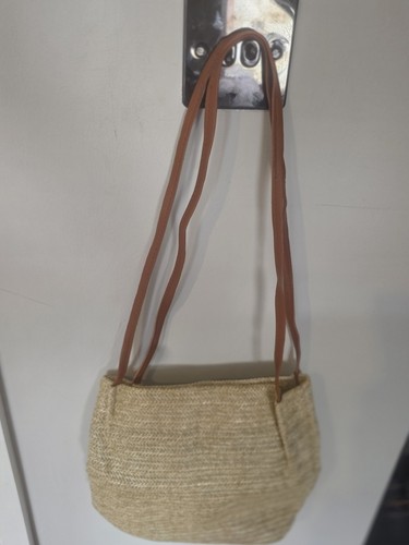 Woven straw crossbody bag - crossbody,