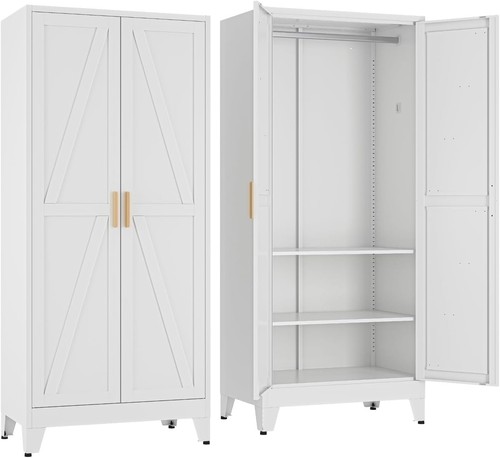 Metal wardrobe closet - 71'',