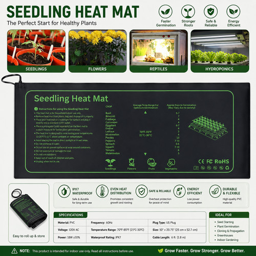 Plant heat mat seedling - heat,