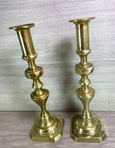 Pair tall antique orate - pair,
