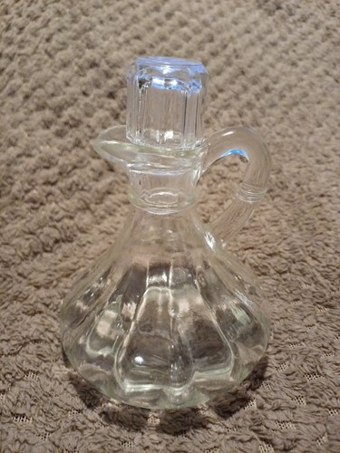 Vintage glass oil vinegar - oil,