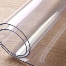 1pcs Soft Glass Table Mat 2mm PVC Transparent Tablecloth Waterproof Rectangular