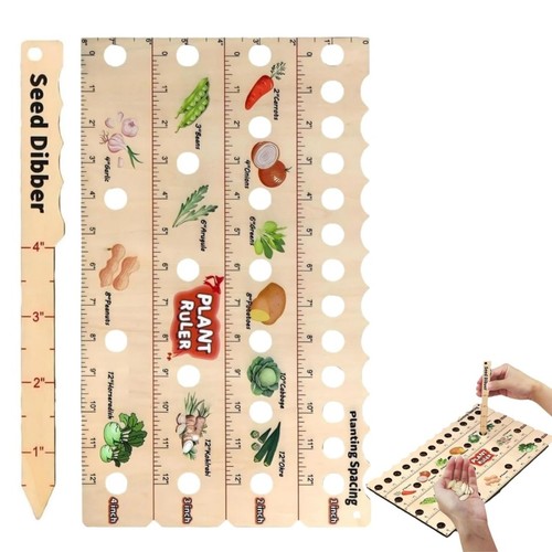 Seed dibber spacer ruler - seed,