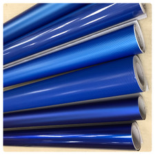Car Vinyl Wrap Sticker Film BLUE Carbon Fibre matte Gloss Car wrapping UK