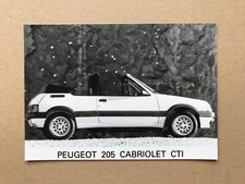 Peugeot 205 Cabriolet CTI Press Photograph