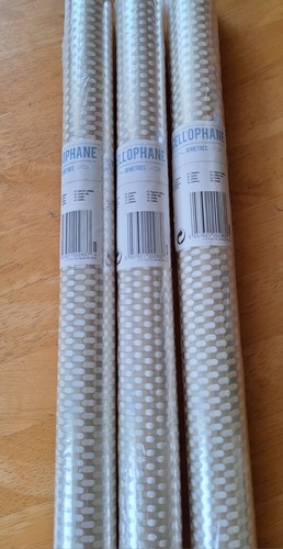 3x10m rolls spotted - rolls, clear