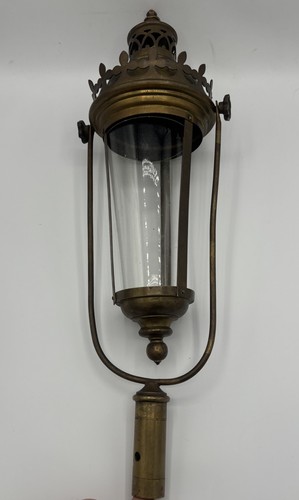 Vintage brass hexagonal candle - vintage,