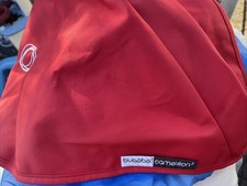 Bugaboo Cameleon Tailored Fleece Fabric Hood Canopy Red  Free UK P&P Faded #3
