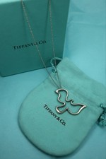 Authentic Tiffany & Co Paloma Picasso Dove Necklace – Sterling Silver 24” Chain