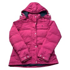 Musto Down Puffer Jacket Hooded Outdoor Sailing Pink Womens Uk14