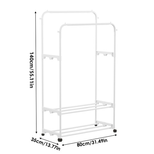 Heavy duty double clothes rail - duty,