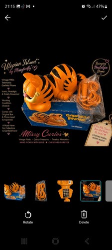 Garfield vintage landline - vintage,