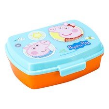 Peppa Pig Kids Childrens Sandwich School Travel Lunch Box Bag, BPA Free