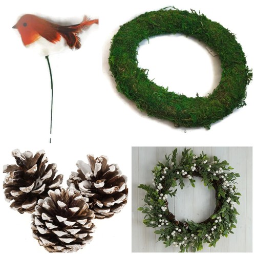 Christmas wreath making - christmas,