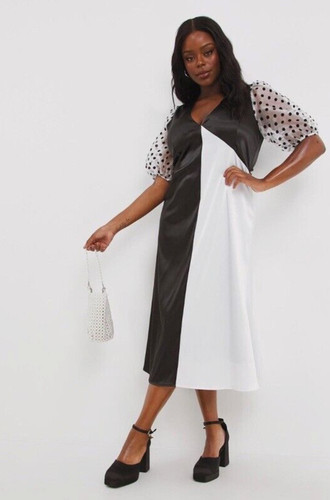 Lovedrobe black white - , mid-maxi