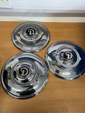 Single Chrome Daimler 2.5L Wheel Hub Caps with emblem