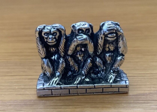 Three monkeys quality silver - three,