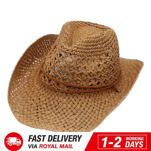 Retro western cowboy beach hat - retro,