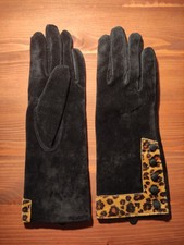 DENTS vintage black leather