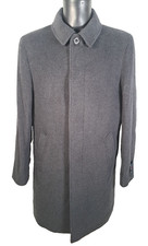 M&S Sartorial Balli Cashmere Overcoat Charcoal NEW Size Men's Large Regular