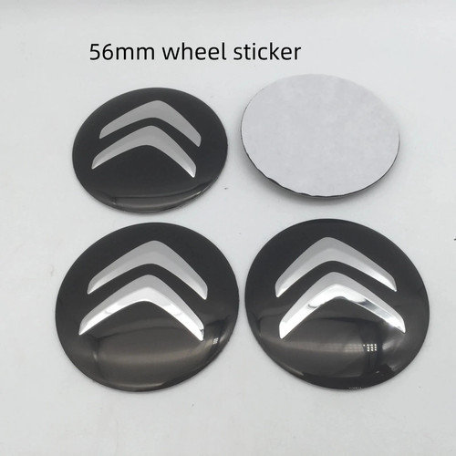 4pcs 56mm black citroen car - 4pcs,