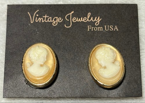 Vintage cameo style - cameo-style, earrings